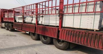 临汾 白麻荔枝面外墙干挂，工厂装车日常