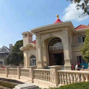 临汾 黄金麻花岗岩欧式别墅