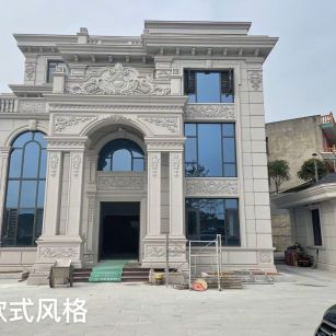 临汾 白麻花岗岩别墅外墙干挂