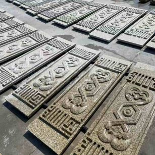 临汾 黄金麻花岗岩外墙雕刻板