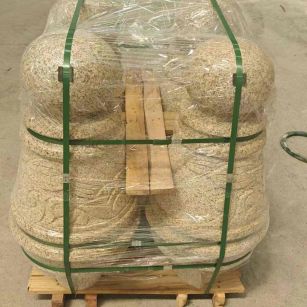 临汾 黄金麻异形定制雕花——棒棒糖挡车柱