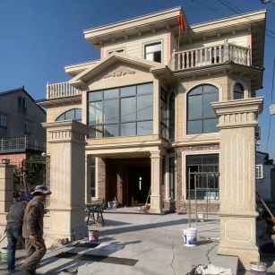 临汾 黄金麻花岗岩荔枝面别墅外墙干挂私家专属