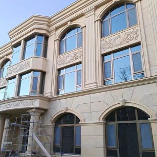 临汾 黄金麻花岗岩别墅外墙干挂