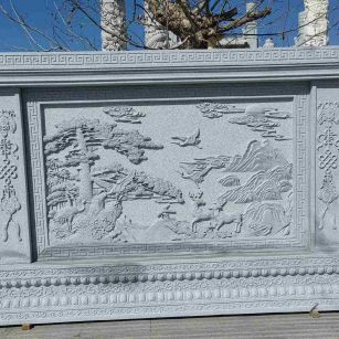 临汾 芝麻白大型照壁，屏风，影壁