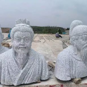 临汾 白麻花岗岩石材人物立体雕刻