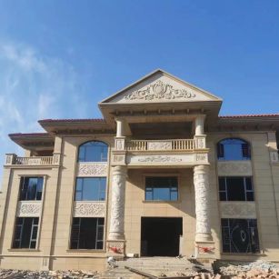 临汾 黄金麻花岗岩别墅外墙干挂