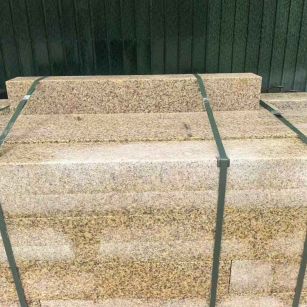 临汾 黄金麻花岗岩石材机切面栏杆料半成品