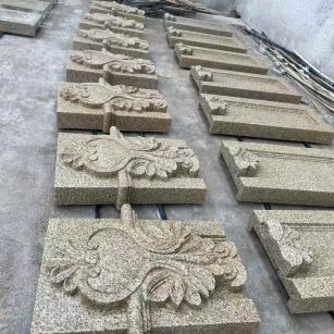 临汾 黄金麻花岗岩别墅外墙雕刻板