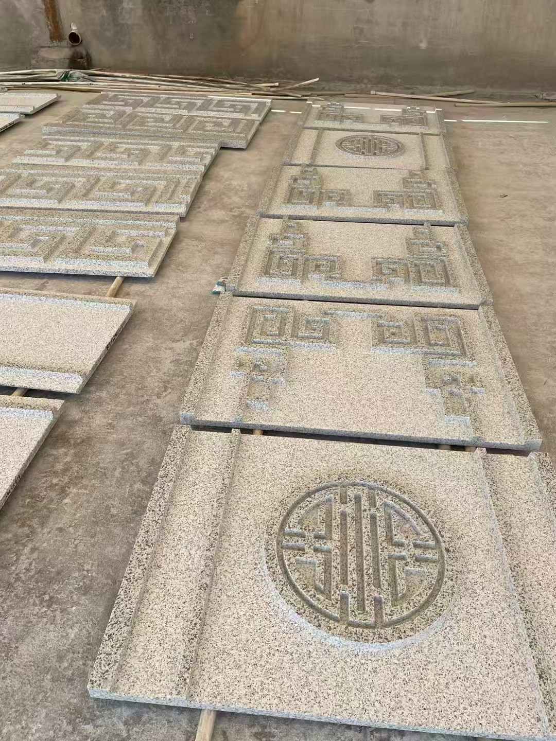 临汾 白麻花岗岩外墙立面雕刻板