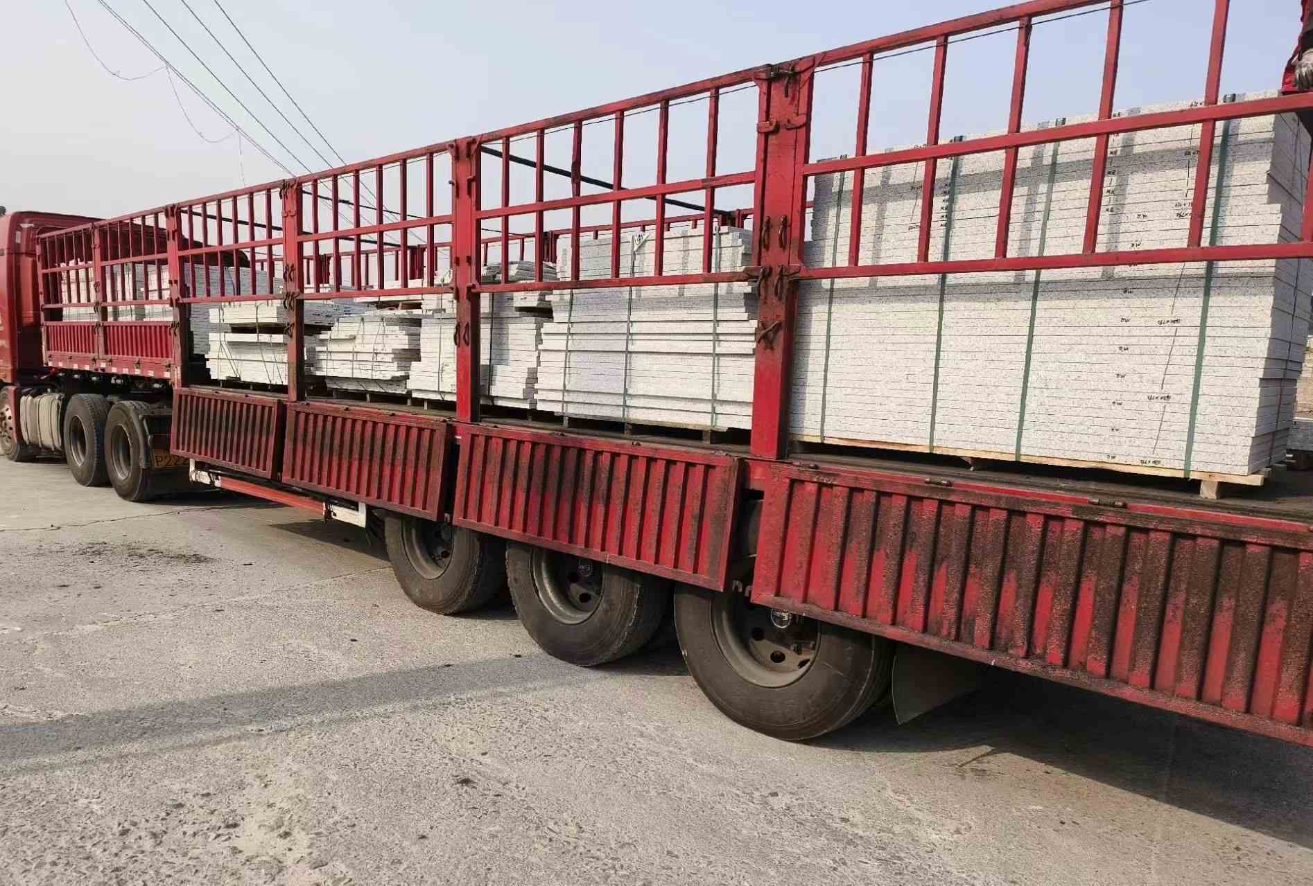 临汾 白麻荔枝面外墙干挂，工厂装车日常