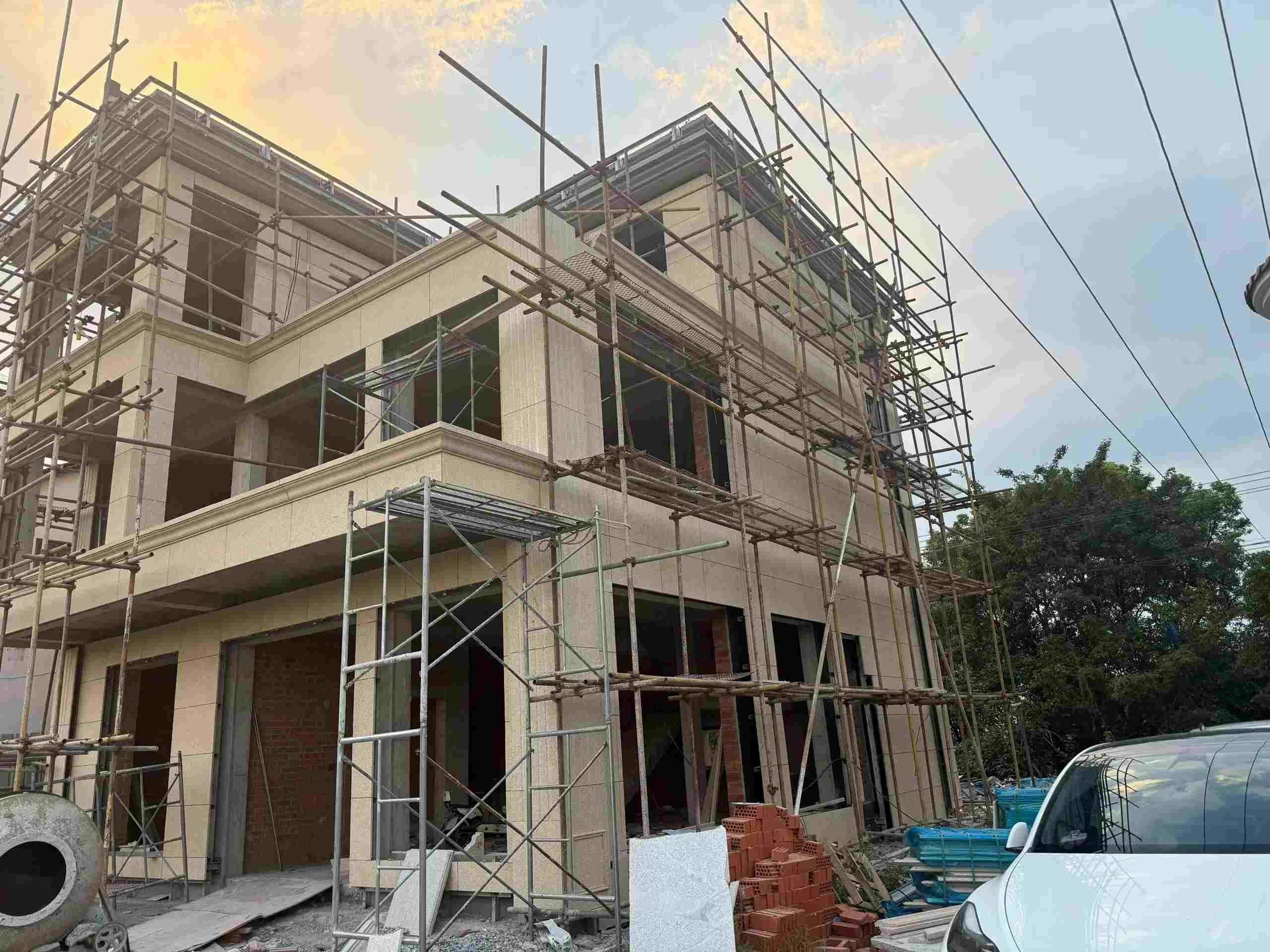 临汾 黄金麻荔枝面花岗岩外墙干挂