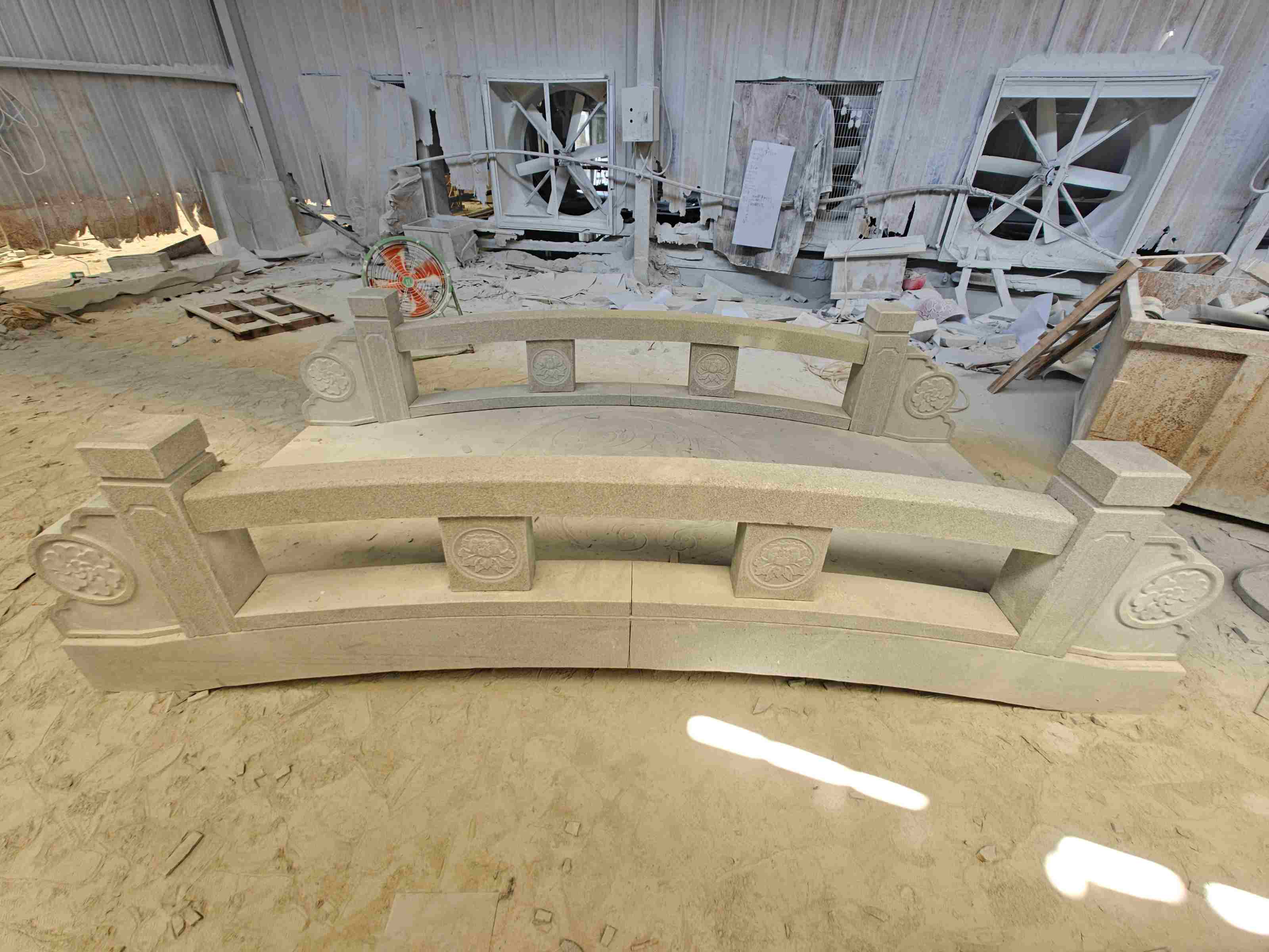 临汾 芝麻灰花岗岩异形加工-拱桥，石桥