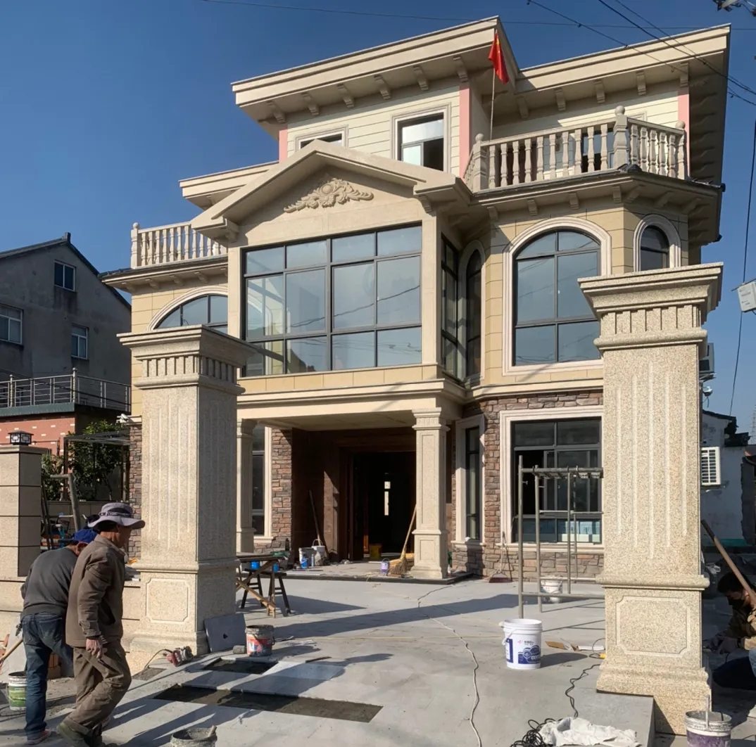 临汾 黄金麻花岗岩荔枝面别墅外墙干挂私家专属